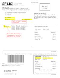 An example of a bill showing where to find your billing account information